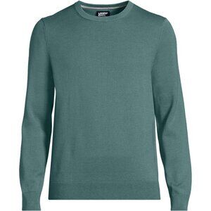 Land's End - Teal Crew Kneck Knit Sweater - Fall Essentials - Size Medium